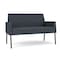 Lesro Mystic Lounge Reception Loveseat, Charcoal, RS Night Sky Upholstery ML1501 - alternate 1